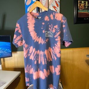Vans Navy and Coral Tie-Dye Short Sleeve Tee custom men’s size M